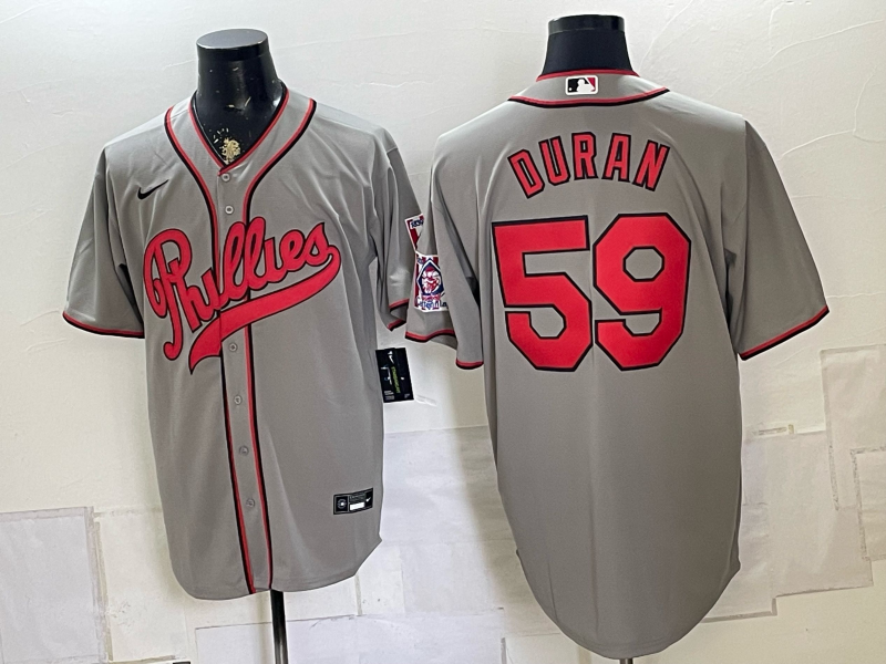 Men 2026 Philadelphia Phillies #59 Duran grey  Game Nike MLB Jersey 082608->philadelphia phillies->MLB Jersey